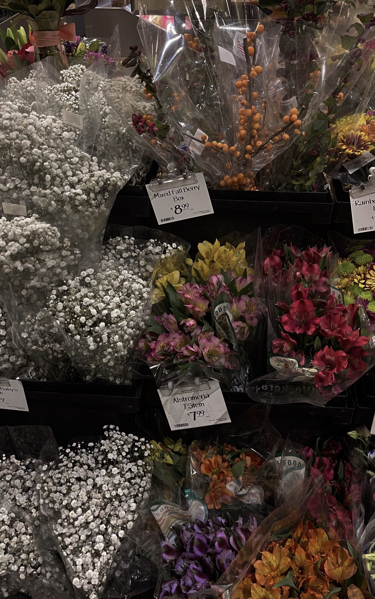 Bunches of Flowers at Whole Foods