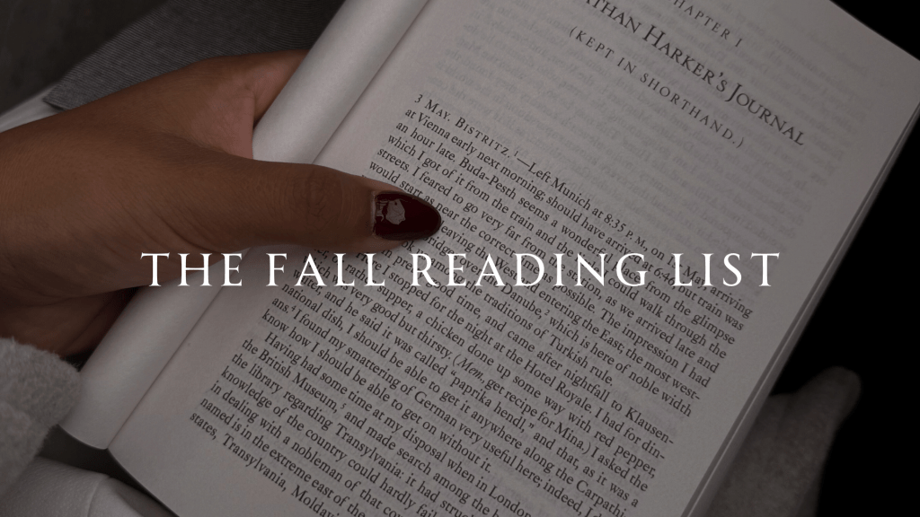 the fall reading&nbsp;list